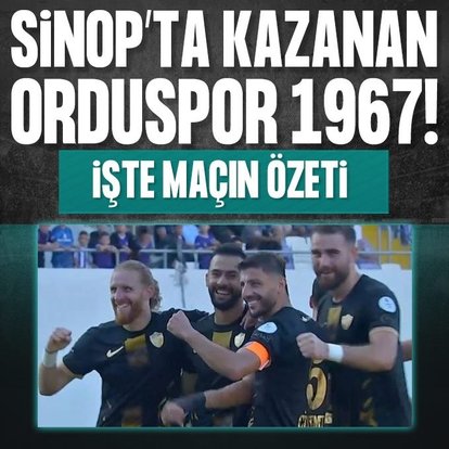 Sinopspor 0-2 Orduspor 1967 | MAÇ SONUCU