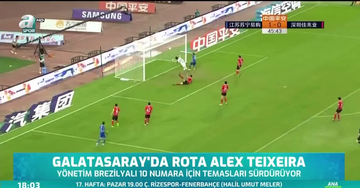 Galatasaray'da rota Alex Teixeira