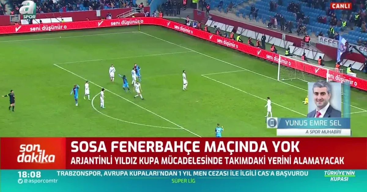 Sosa'dan Trabzonspor'a kötü haber!