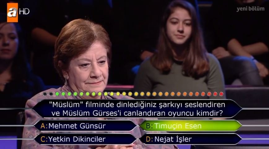 Kim Milyoner Olmak İster 788. son bölüm soru ve cevapları 26 Kasım 2018