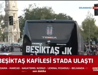 Beşiktaş kafilesi stada ulaştı