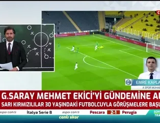 Galatasaray Mehmet Ekici'yi gündemine aldı