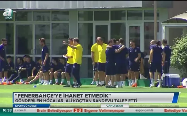 Gönderilen hocalar Ali Koç'tan randevu talep etti