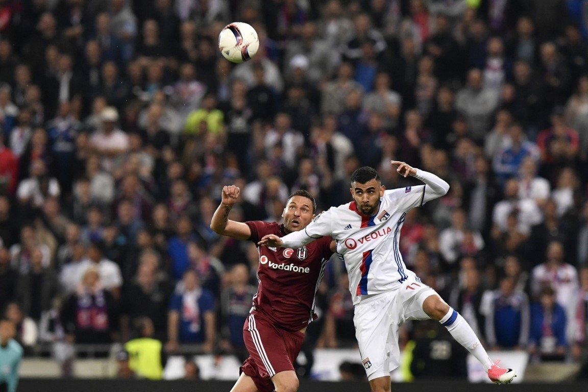 Olympique Lyon - Beşiktaş maçından kareler