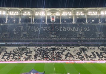 Beşiktaşlılar maça ilgi göstermedi!