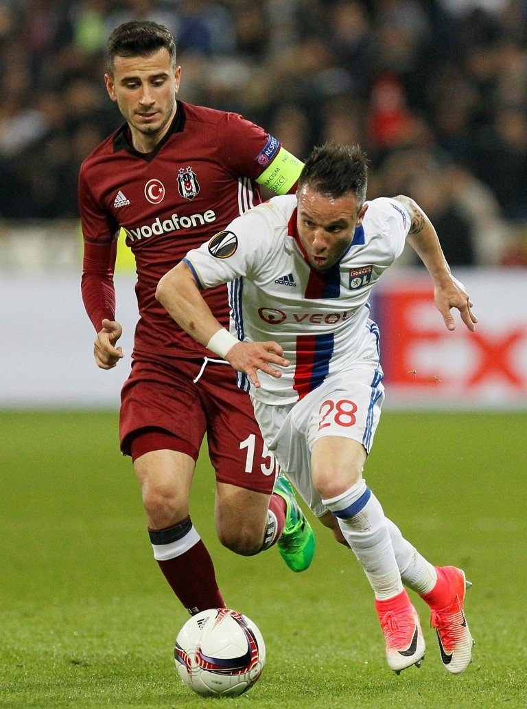 Olympique Lyon - Beşiktaş maçından kareler