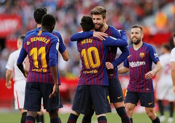 Barcelona'ya Sevilla'da galibiyeti Messi getirdi