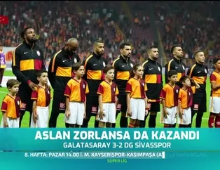Aslan zorlansa da kazandı