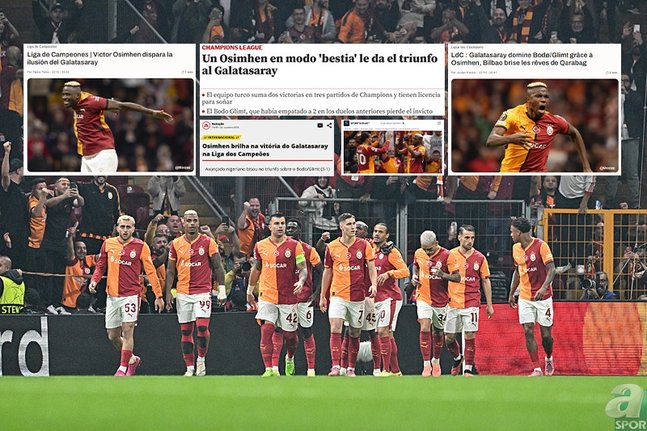 Galatasaray galibiyeti Avrupa basınında: Hayat sigortası Osimhen!