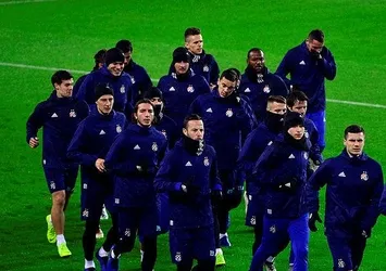 Dinamo Zagreb yağmur altında çalıştı
