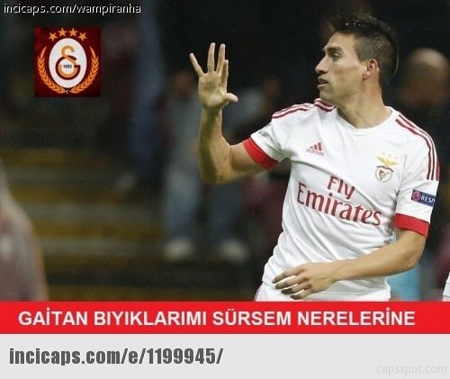 Galatasaray-Benfica maçı capsleri
