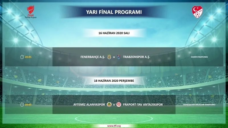 Fenerbahçe-Trabzonspor Ziraat Türkiye Kupası rövanş maçı ne zaman? Saat kaçta? - 1