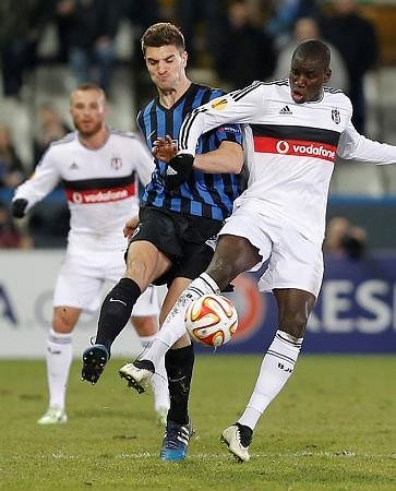 C.Brugge-Beşiktaş maçından kareler