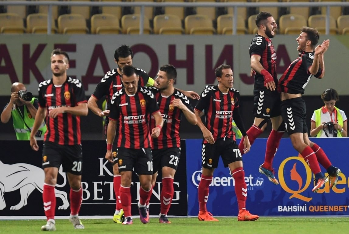 Vardar - Fenerbahçe maçından kareler