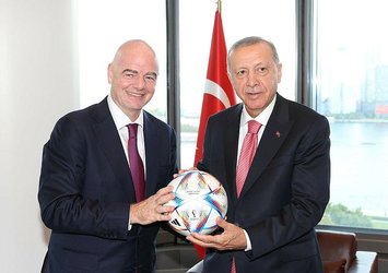 Başkan Erdoğan Infantino'yu kabul etti