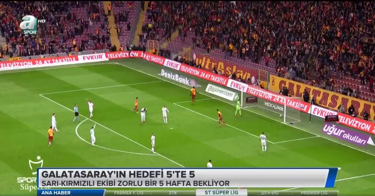 Galatasaray'ın hedefi 5'te 5