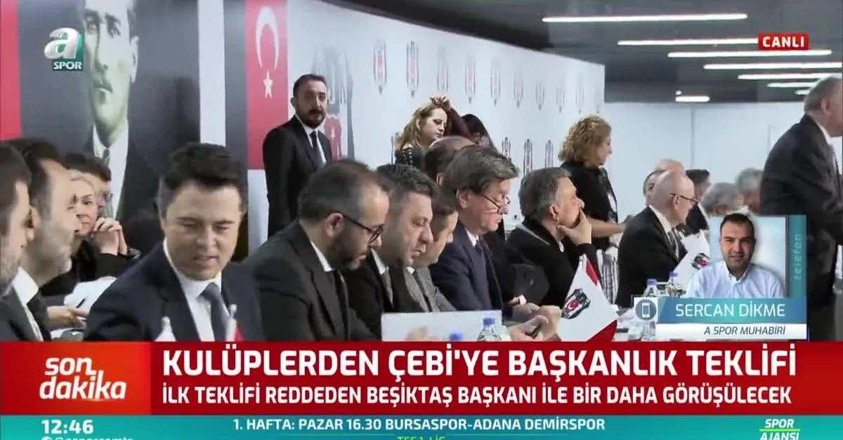 Kulüpler Birliği'nden Beşiktaş Başkanı Ahmet Nur Çebi'ye teklif!