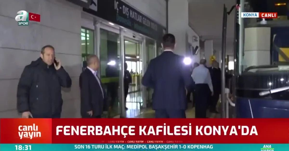 Fenerbahçe kafilesi Konya'da