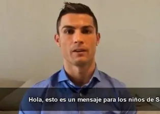 Her zaman Suriyeli çocukların yanında: Cristiano Ronaldo