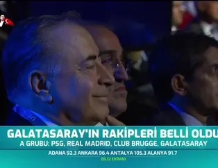 Galatasaray'ın rakipleri belli oldu