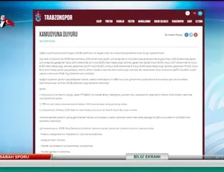 Trabzonspor'dan FFP açıklaması