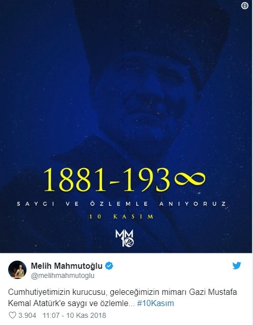 Spor Camiasından 10 Kasım Mesajları