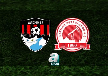 Vanspor FK-Batman Petrolspor maçı saat kaçta?