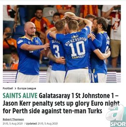 Son dakika spor haberi: Galatasaray - St. Johnstone maçını İskoç basını böyle yorumladı!