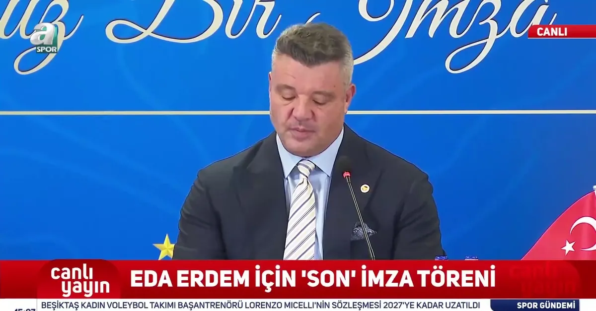 Fenerbahçe'de Eda Erdem için imza töreni yapıldı!