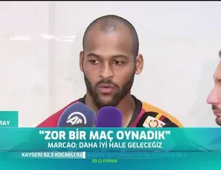Marcao: "Zor bir maç oynadık"