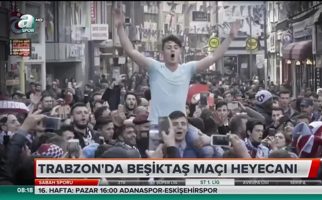 Trabzon'da Beşiktaş maçı heyecanı