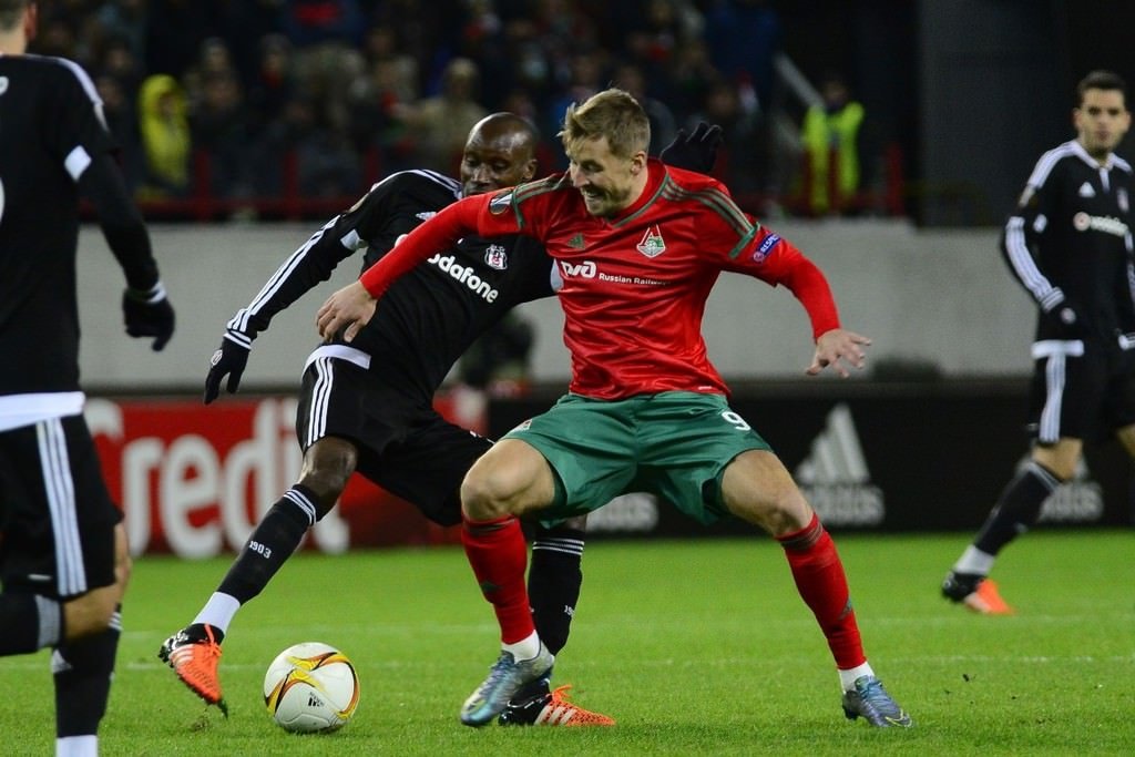 Lokomotiv Moskova - Beşiktaş maçından kareler