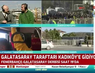 Galatasaray taraftarı stada hareket etti