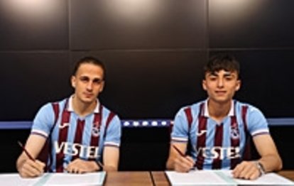 Trabzonspor alt yapısından yetişen 2 oyuncuyla sözleşme imzaladı!