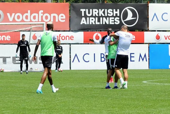 Beşiktaş idmanında gerginlik