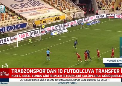 Trabzonspor'dan 10 futbolcuya transfer izni!
