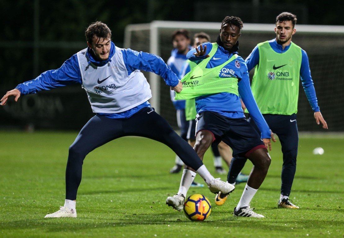 Trabzonspor’da kıran kırana antrenman