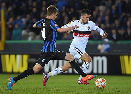 C.Brugge-Beşiktaş maçından kareler