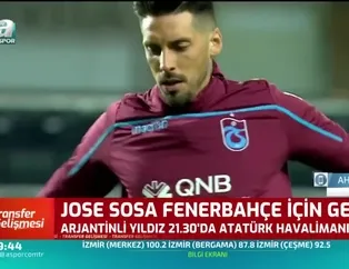 Jose Sosa 21.30’da İstanbul’da olacak