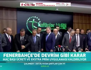 Fenerbahçe'de devrim gibi karar