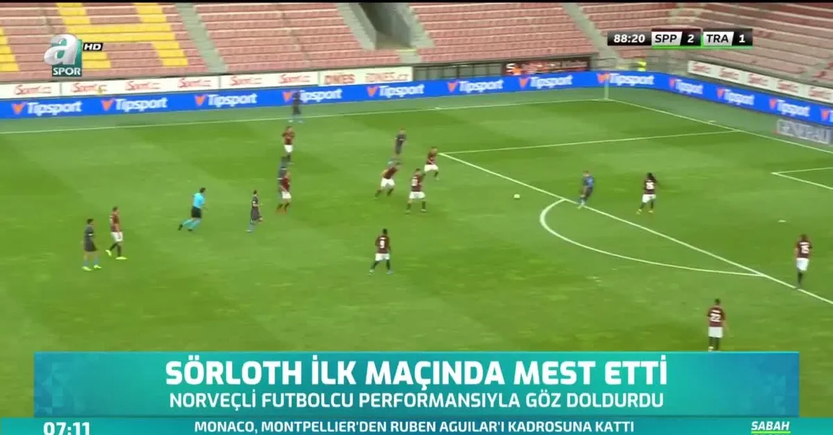 Sörloth ilk maçında mest etti