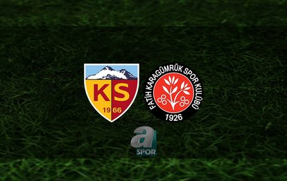 Kayserispor - Fatih Karagümrük maçı ne zaman? Saat kaçta? Hangi kanalda? | Trendyol Süper Lig