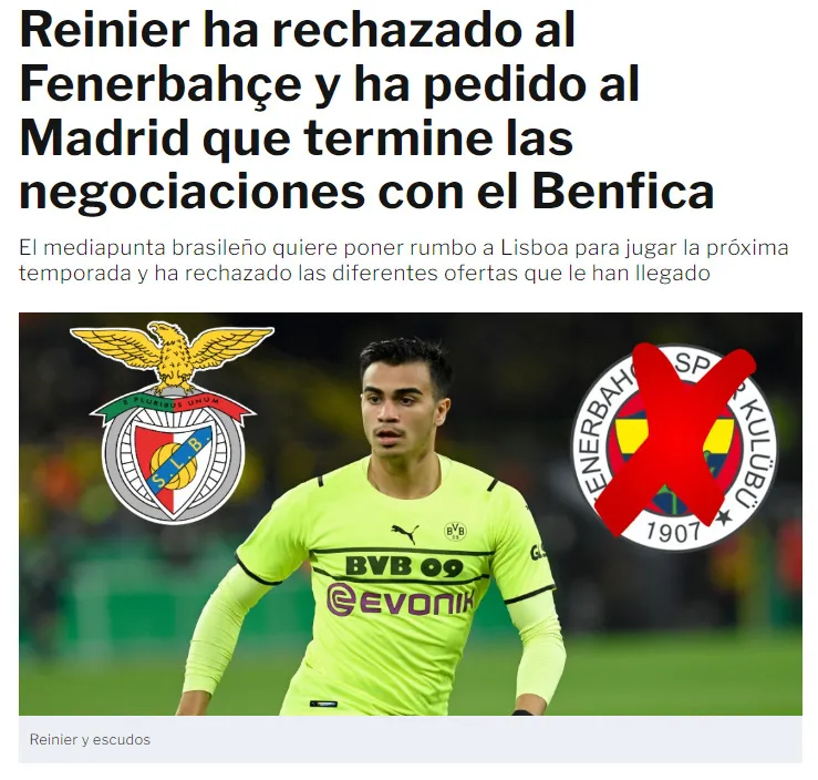 FENERBAHÇE TRANSFER HABERLERİ: F.Bahçe ilgileniyordu! Real Madrid'de Reinier kararını verdi - 1