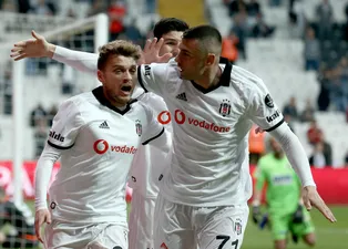 Beşiktaş - Alanyaspor maçından kareler