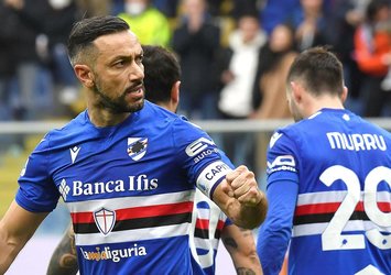 Sampdoria Quagliarella ile güldü