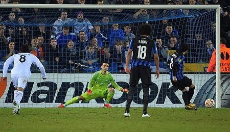 C.Brugge-Beşiktaş maçından kareler