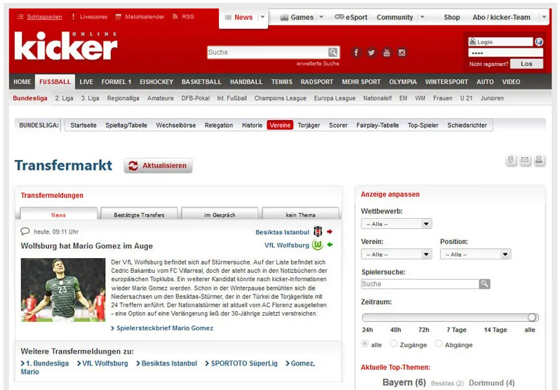 Bundesliga'dan Mario Gomez'e talip var. - 1