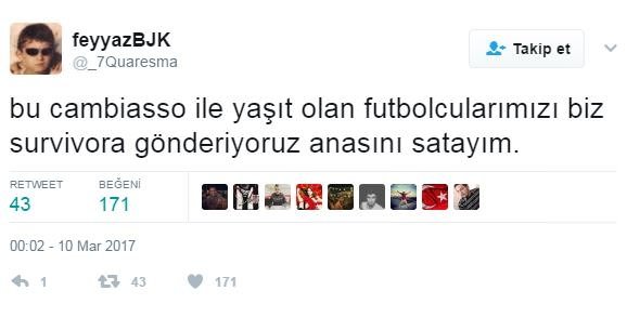 Olympiakos - Beşiktaş maçının Twitter tepkileri