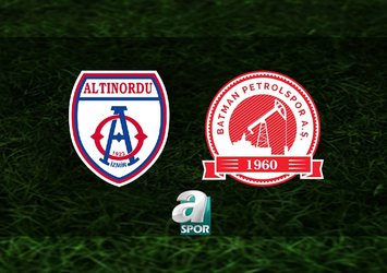 Altınordu-Batman Petrolspor maçı saat kaçta?