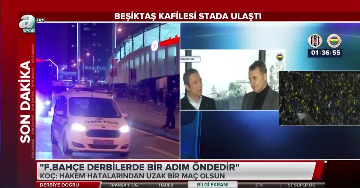 Beşiktaş kafilesi stada ulaştı